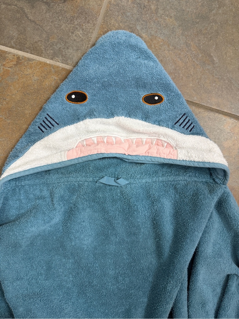 IKEA Kids Shark Hooded towel- Blue